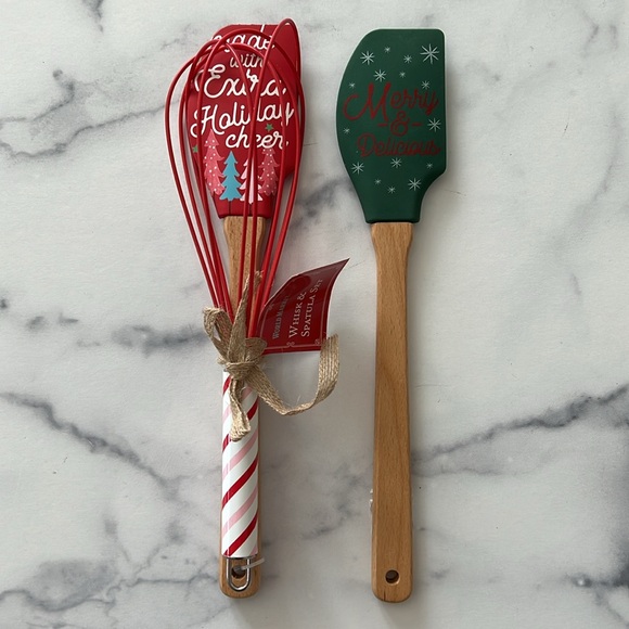 Whisk + 2 Spatulas, Red & Green New w/Tag - Picture 10 of 10